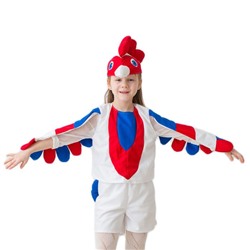 Карнавальный костюм "Петушок", 3-5 лет, рост 104-116 см, цвет белый